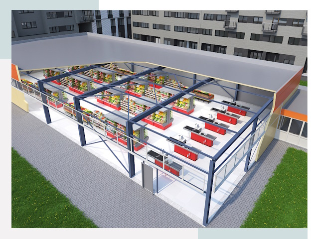 Строительство магазинов в Пенза от 616 руб. за м²