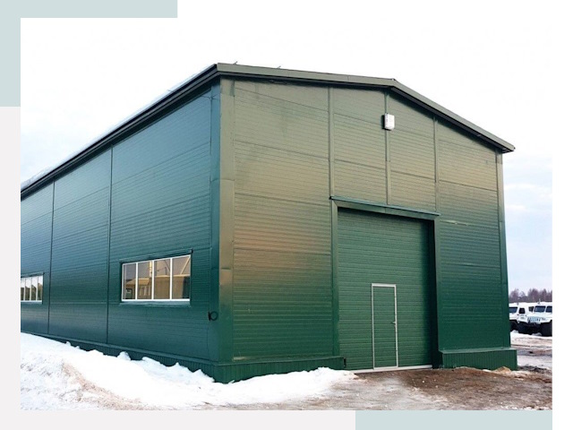 Двускатные ангары в Пензе