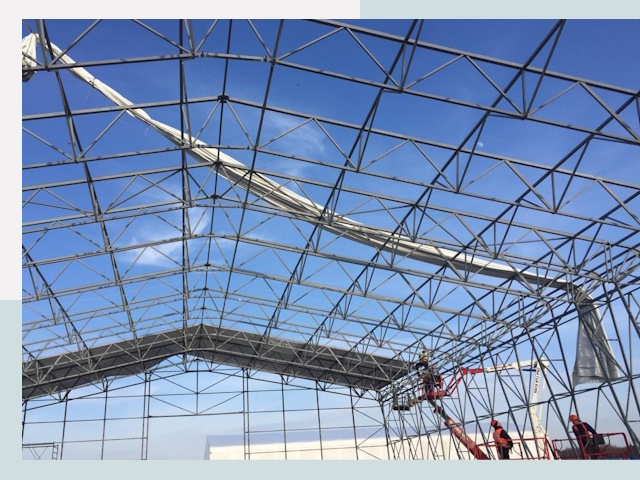 Шатровые ангары от 616 руб. в Пензе и Пензенской области