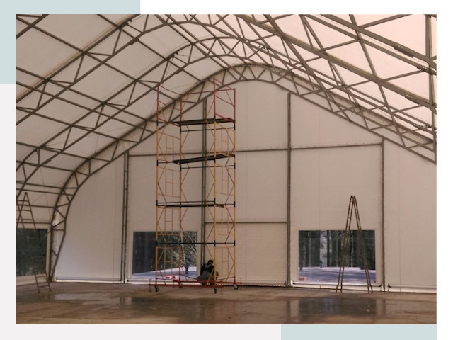 Шатровые ангары в Пензе