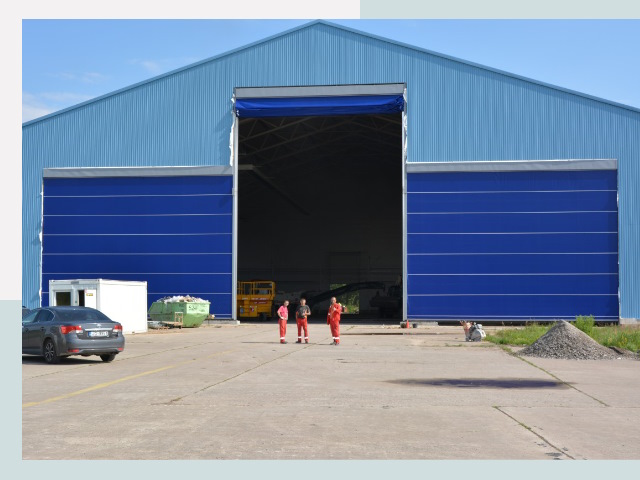 Ангарные ворота в Пенза от СтальСтрой-Пнз по цене 616 руб.