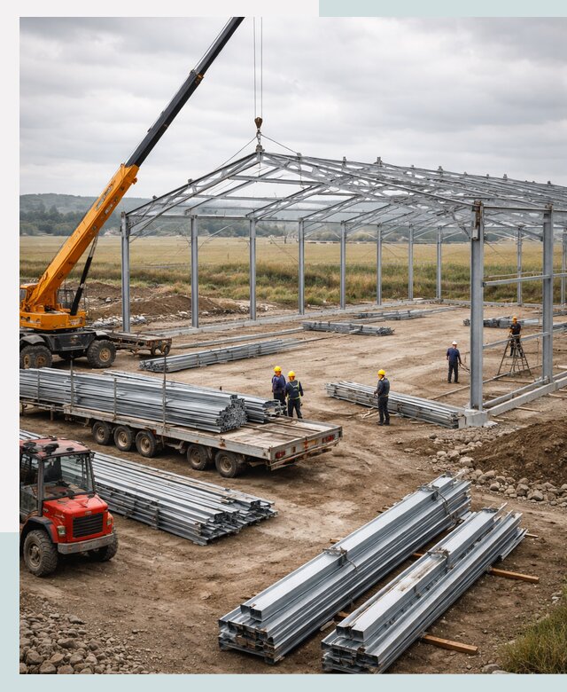 Строительство ангаров для сельхозтехники в Пензе под ключ