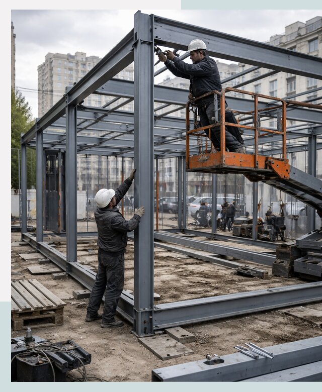 Строительство и монтаж торговых павильонов под ключ в Пензе